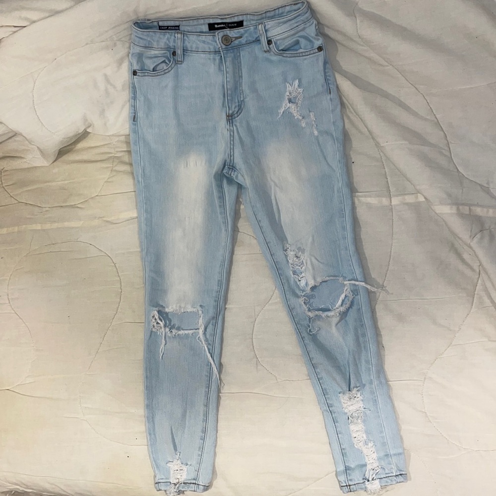 Lightwash Ripped Skinny jeans